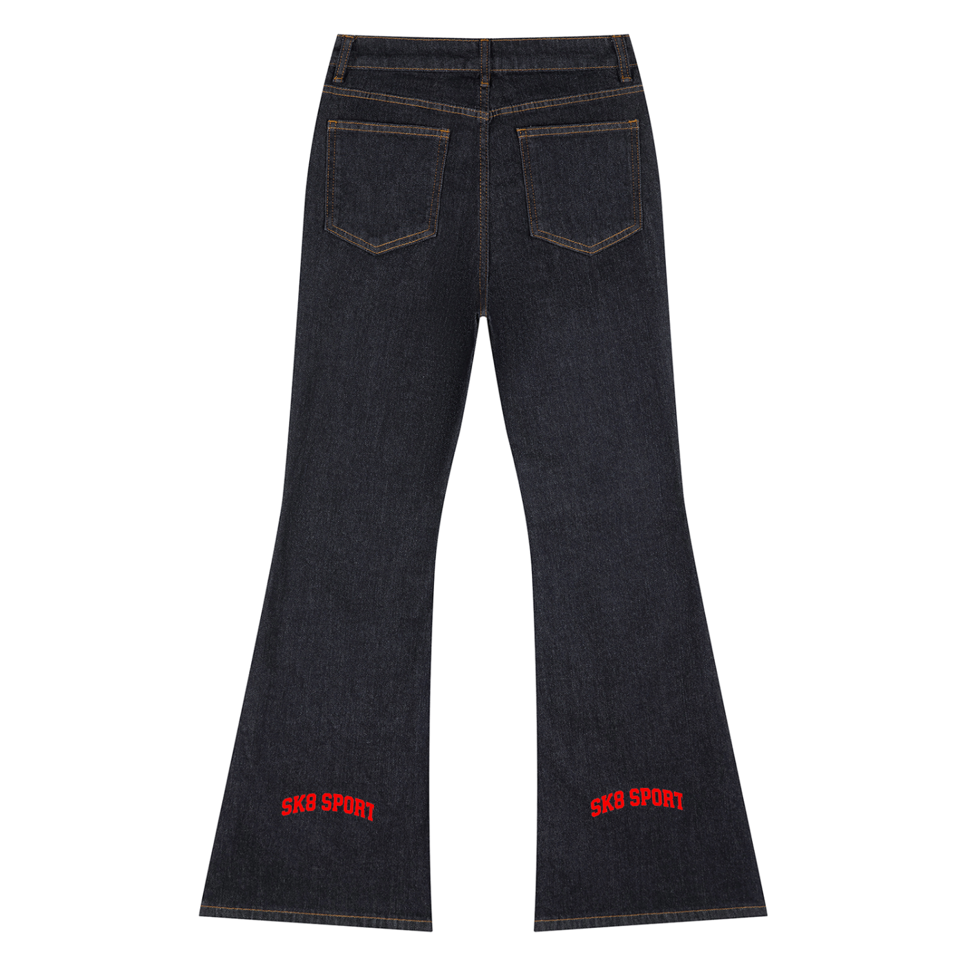 SK8 SPORT Women's High-Rise Flared Jeans