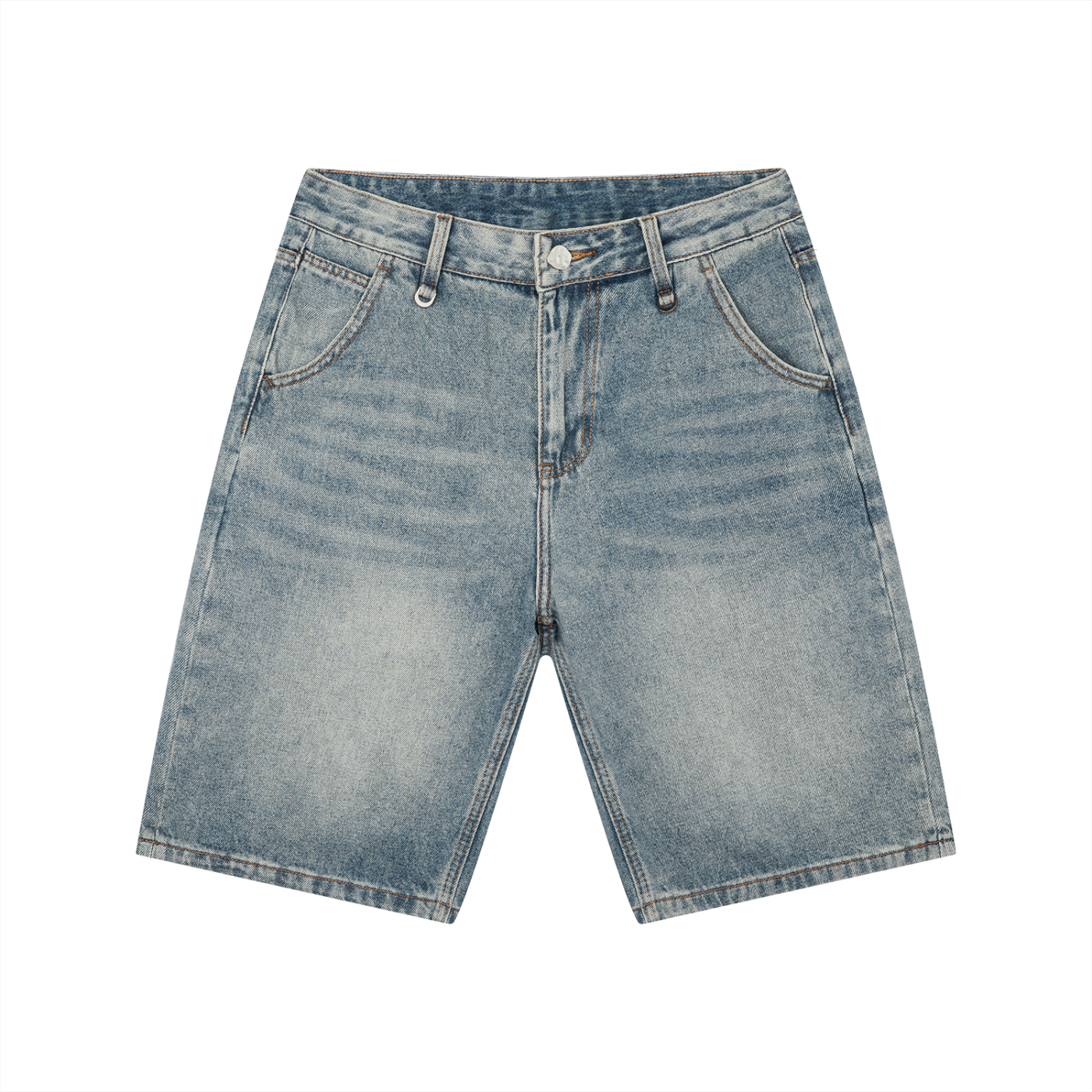 "NFL SK8" Vintage Wash Denim Shorts