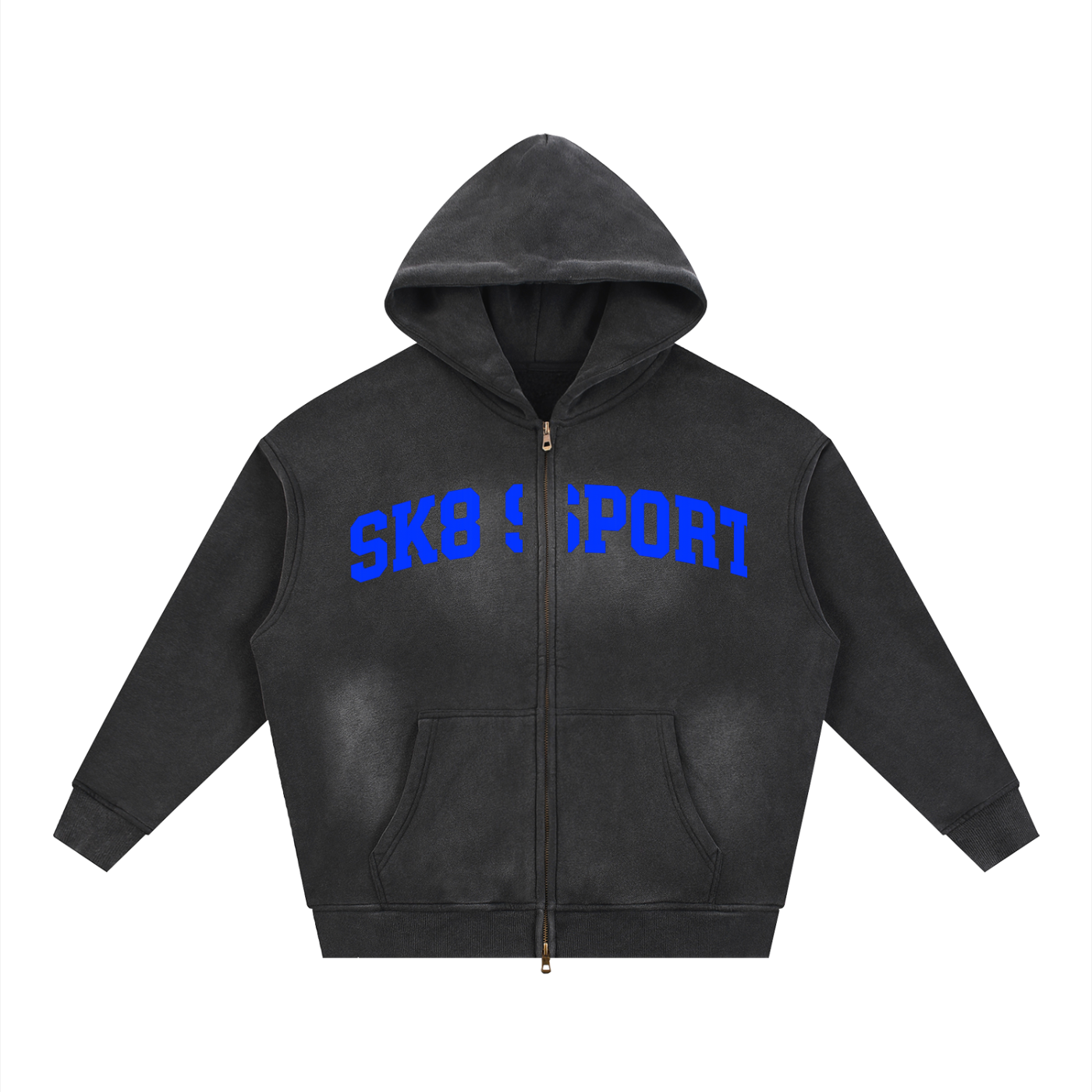 SK8 SPORT Two-way Zipper Fleece Hoodie