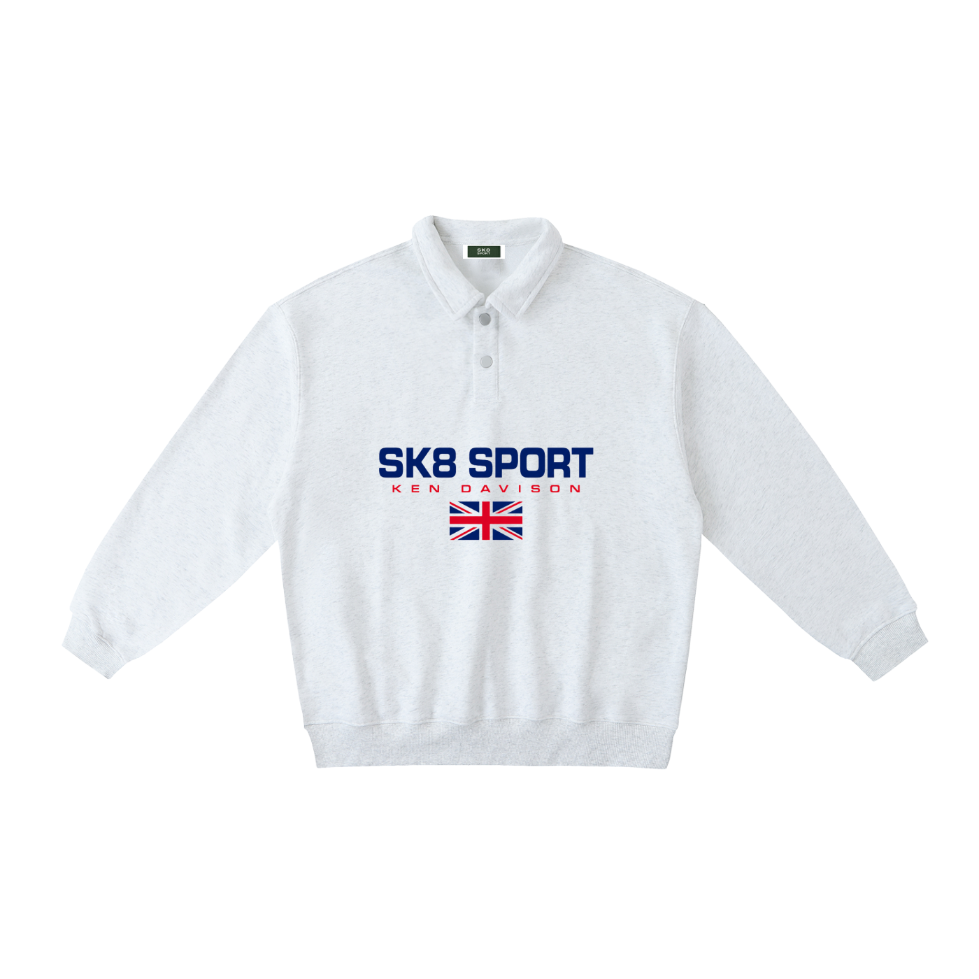 " Ken-Lauren' " Polo-Collar Sweatshirt