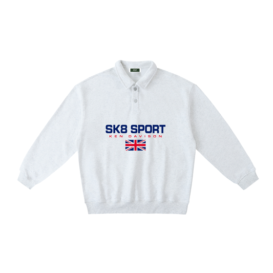 " Ken-Lauren' " Polo-Collar Sweatshirt