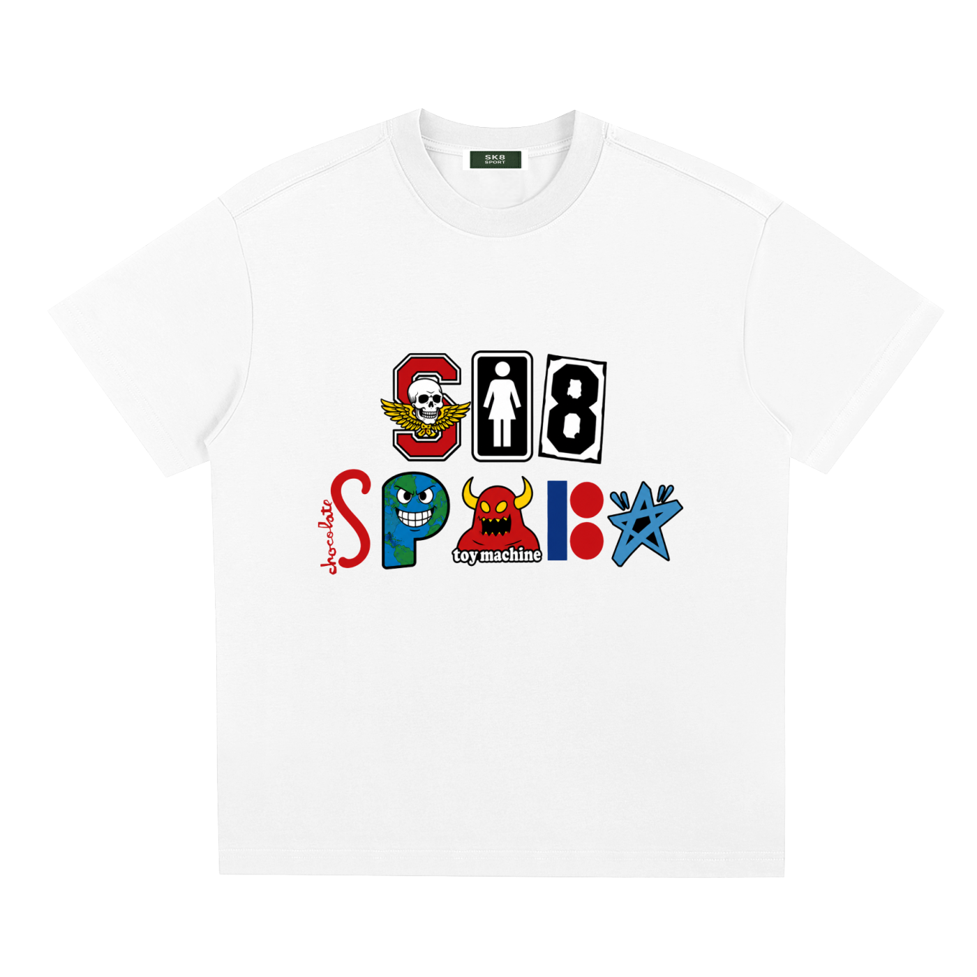 "A POWELL PERALTA GIRL that was a BAKER who loved CHOCOLATE in WORLD INDUSTRIES full of TOYMACHINES with no PlanB around CITYSTARS" T-Shirt