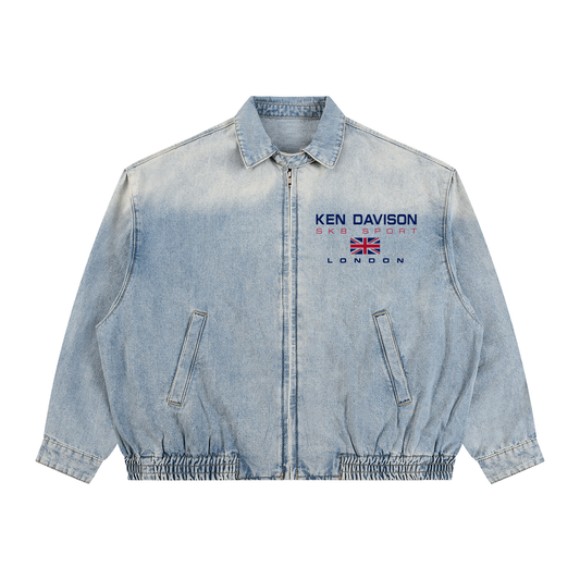 " Ken-Lauren' "Unisex Vintage Wash Denim Jacket