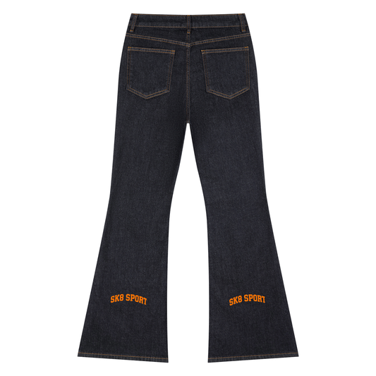 SK8 SPORT Women's High-Rise Flared Jeans