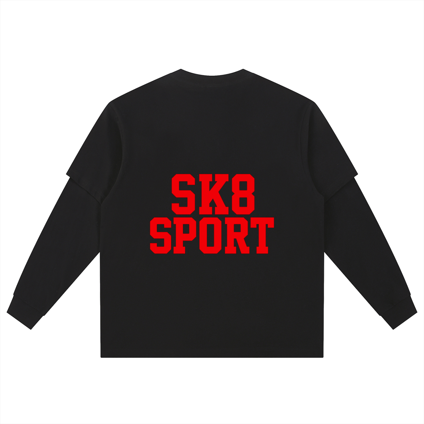 SK8 SPORT Layered Long Sleeve Oversized Tee