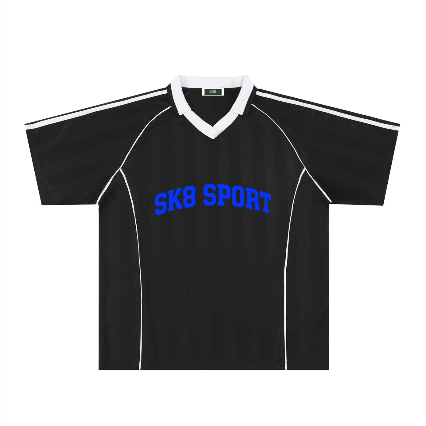 SK8 SPORT Stripe Collared Soccer Jersey
