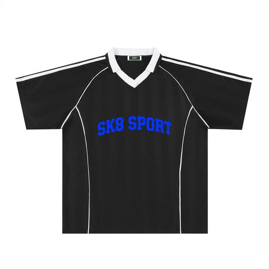 SK8 SPORT Stripe Collared Soccer Jersey