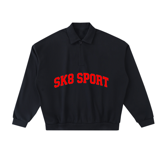 SK8 SPORT Fleece Polo Sweatshirt