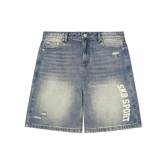 SK8 SPORT Baggy Denim Shorts