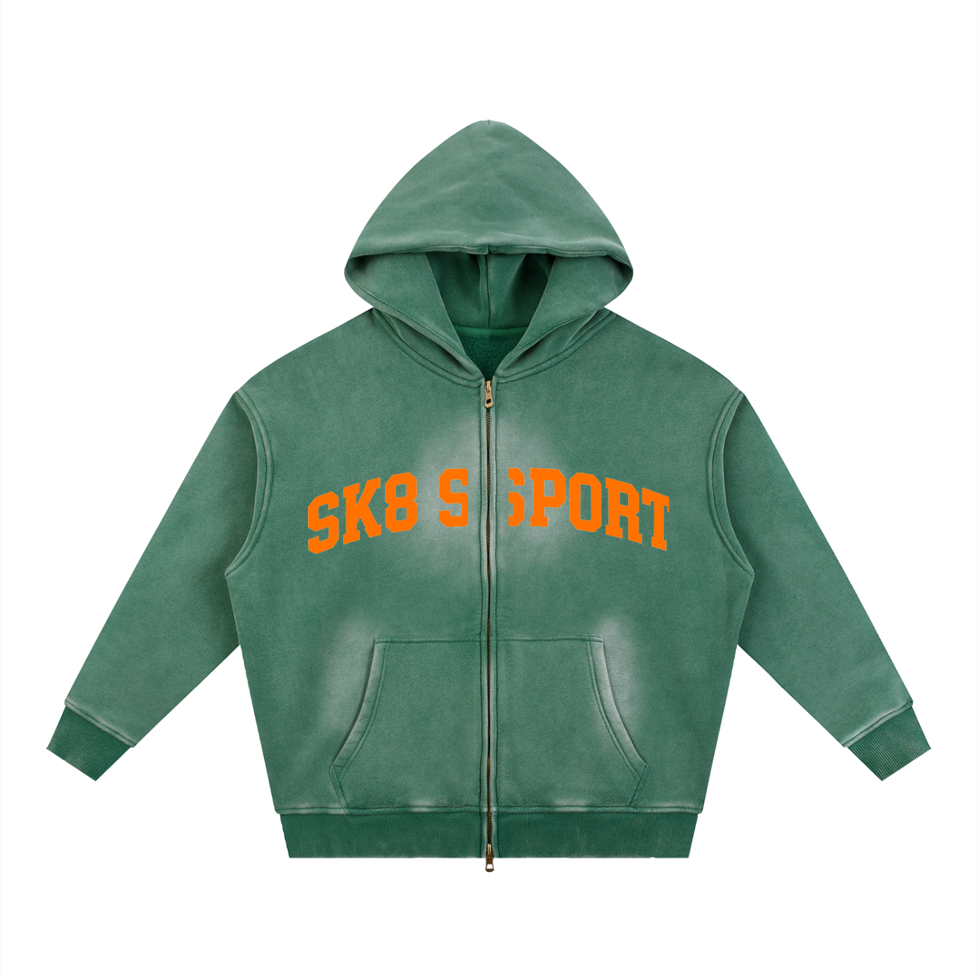 SK8 SPORT Two-way Zipper Fleece Hoodie