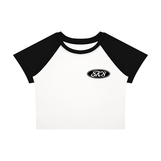 SK8 SPORT Womens Raglan Color Block T-Shirt