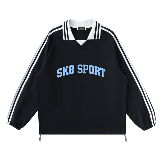 SK8 SPORT Lapel Collar Sweatshirt