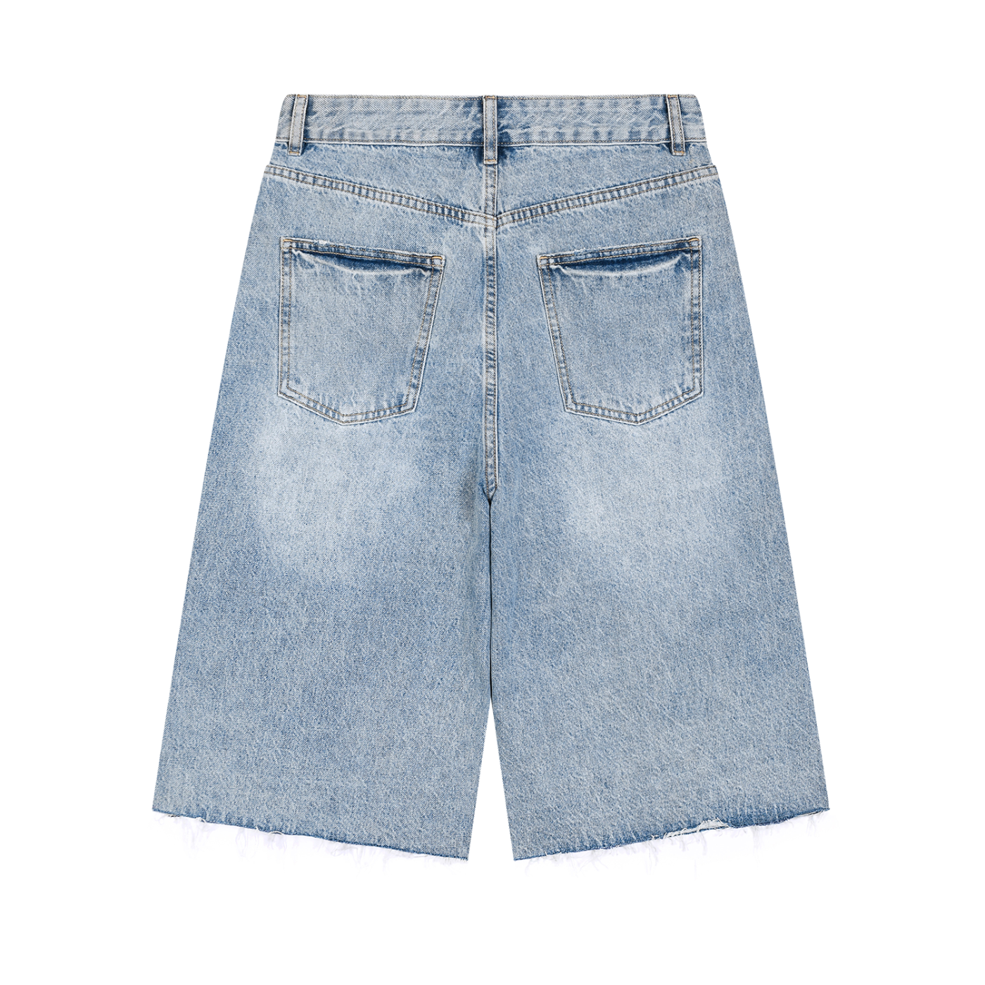 SK8 SPORT "Da J" Men’s Vintage Wide Leg Denim Shorts
