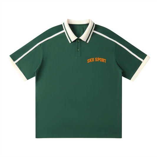 SK8 SPORT Contrast Piping Polo Shirt