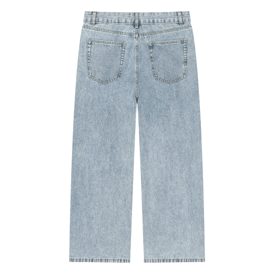 SK8 LAURENT' Unisex Vintage Wash Straight Leg Jeans