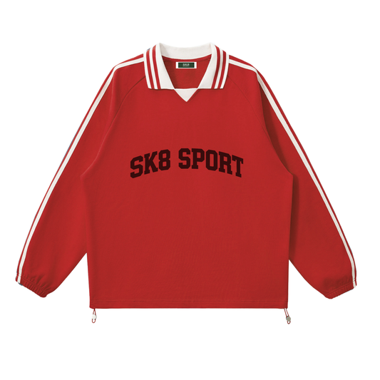 SK8 SPORT Lapel Collar Sweatshirt