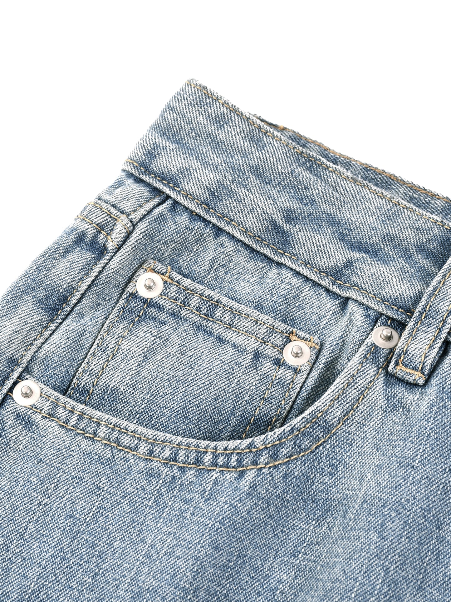 SK8 LAURENT' Unisex Vintage Wash Straight Leg Jeans